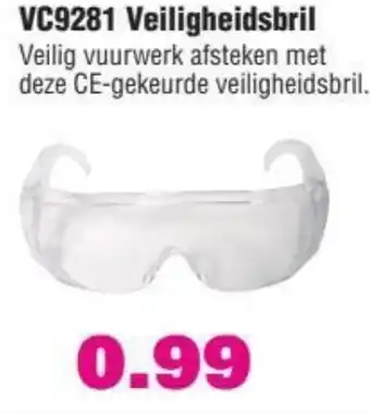 Binckhorst Vuurwerk VC9281 Veiligheidsbril aanbieding