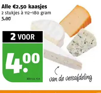 Poiesz Kaasjes 2 stukjes à 112-180 gram aanbieding