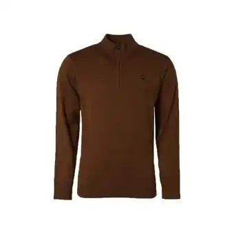 Spartoo Sweater No Excess Half Zip Trui Caramel aanbieding