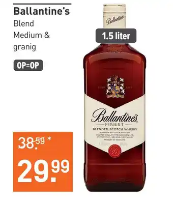 Gall & Gall Ballantine's 1,5 liter aanbieding