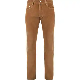 Spartoo Broek Pierre Cardin Broek Lyon Future Flex Corduroy Bruin aanbieding