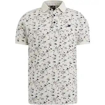 Spartoo T-shirt Vanguard Poloshirt Pique Print Ecru aanbieding