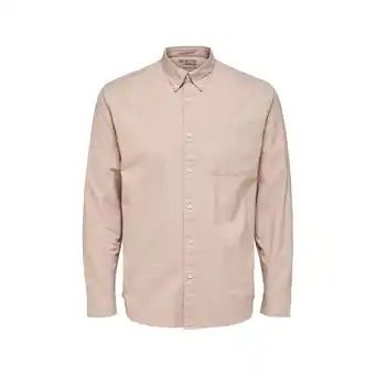 Spartoo Overhemd Lange Mouw Selected Noos Regrick Oxford Shirt - Shadow Gray aanbieding