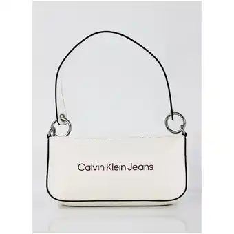 Spartoo Tas Calvin Klein Jeans Bolsos en color blanco para aanbieding