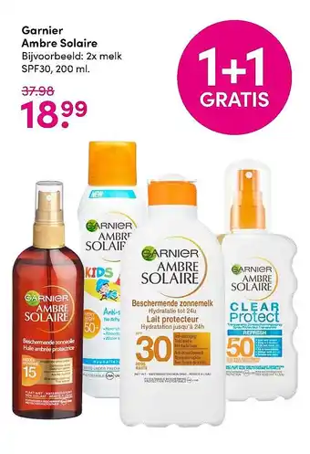 DA Garnier ambre solaire aanbieding