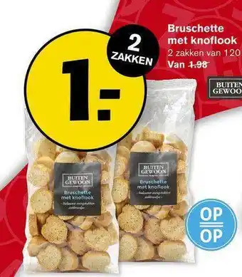 Hoogvliet Bruschette met knoflook aanbieding