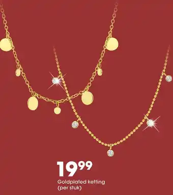 Lucardi Goldplated ketting aanbieding