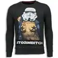 Spartoo Sweater Local Fanatic Stormbitch Rhinestone Ciet aanbieding