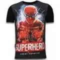 Spartoo T-shirt Korte Mouw Local Fanatic Superhero Digital Rhinestone aanbieding