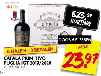 Dekamarkt Capala Primitivo Puglia Igt 2019/2020 75cL aanbieding