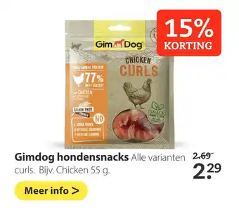 Boerenbond Gimdog hondensnacks aanbieding