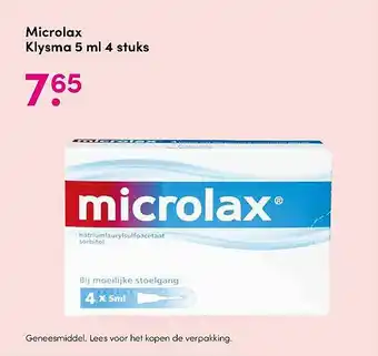 DA Microlax klysma 5 ml 4 stuks aanbieding