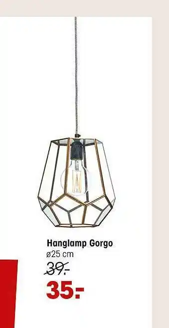 Kwantum Hanglamp Gorgo aanbieding