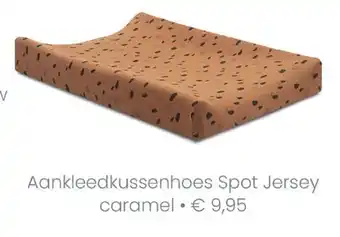 Baby & Tiener Aankleedkussenhoes spot jersey caramel aanbieding