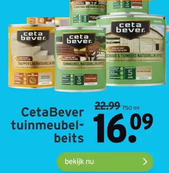 GAMMA CetaBever tuinmeubel- beits aanbieding