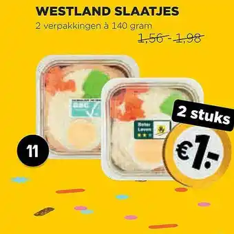 Jumbo Westland Slaatjes  140 gram aanbieding