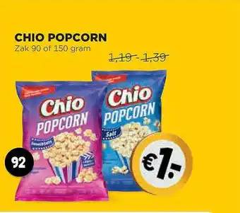 Jumbo Chio Popcorn 150 gram aanbieding