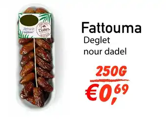 Tanger Markt Fattouma Deglet nour dadel 250g aanbieding