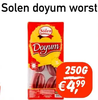 Tanger Markt Solen doyum worst 250g aanbieding