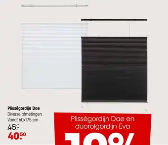 Kwantum Plisségordijn Dae Diverse afmetingen Vanaf 60x175 cm aanbieding