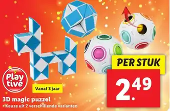 Lidl 3D magic puzzel aanbieding