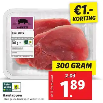 Lidl Hamlappen 300g aanbieding