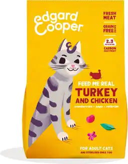 Intratuin Edgard & Cooper kattenvoer eend/kip adult 325 g aanbieding