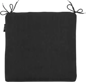 Intratuin Madison zitkussen Eco-line zwart 40 x 40 x 4 cm aanbieding