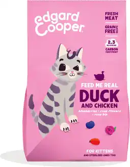 Intratuin Edgard & Cooper kattenvoer eend/kip kitten 2 kg aanbieding