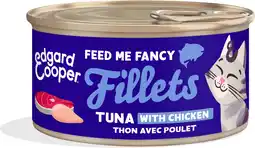 Intratuin Edgard & Cooper kattenvoer fillets tonijn/kip 70 g aanbieding