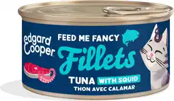 Intratuin Edgard & Cooper kattenvoer fillets tonijn/inktvis 70 g aanbieding