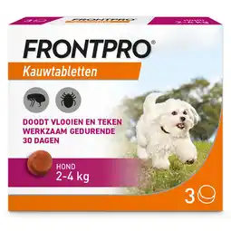 Pets Place Frontpro Hond - Anti vlooien en tekenmiddel - >2-4 Kg Small aanbieding