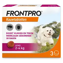 Pets Place Frontpro Hond - Anti vlooien en tekenmiddel - >2-4 Kg Small aanbieding