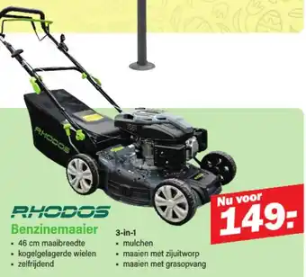 Van Cranenbroek RHODOS Benzinemaaier 3-in-1 aanbieding