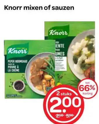 Spar Knorr mixen of sauzen aanbieding