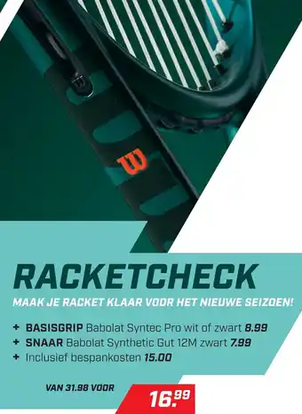 Daka Sport RACKETCHECK aanbieding