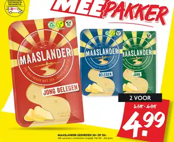 Dekamarkt Maaslander Gesneden 30+ of 50+ 140-200g aanbieding