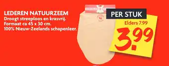 Dekamarkt Lederen Natuurzeem aanbieding