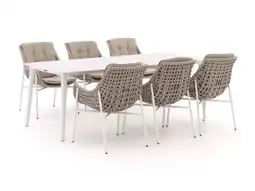 Kees Smit Manifesto Novara/Sora 220cm dining tuinset 7-delig aanbieding