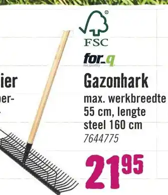 Hornbach Gazonhark aanbieding