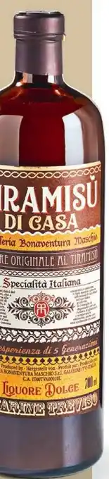 Sligro Bonaventura maschio tiramisu 70 cl aanbieding