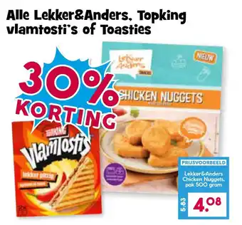 Boon`s Markt Alle lekker & anders topking vlamtostis of toasties aanbieding