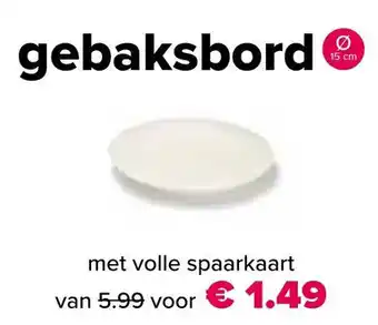 Boon`s Markt Gebaksbord 15 cm aanbieding