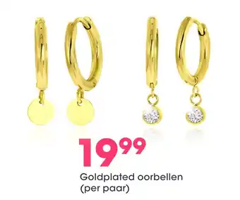 Lucardi Goldplated oorbellen aanbieding
