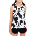 Spartoo Admas Pyjama's / nachthemden Korte meisjespyjama tanktop Mickey Heads Disney wit aanbieding