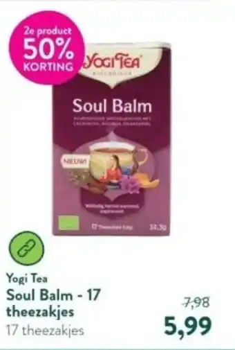 Holland & Barrett Yogi Tea Soul Balm  17 theezakjes aanbieding