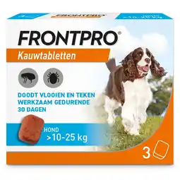 Pets Place Frontpro Hond - Anti vlooien en tekenmiddel - >10-25 Kg Large aanbieding