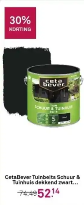 Karwei CetaBever Tuinbeits Schuur & Tuinhuis dekkend zwart. aanbieding