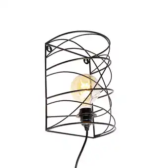 Lampenlicht.nl Design wandlamp zwart - Spira aanbieding