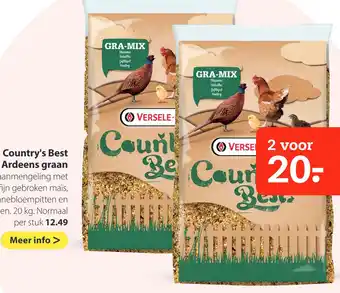 Pets Place Country's best ardeens graan 20 kg aanbieding